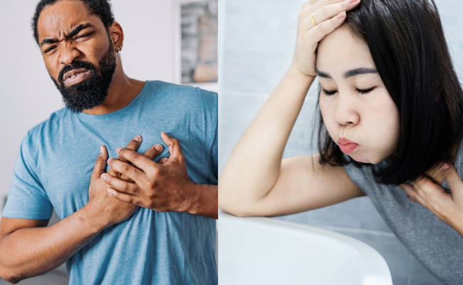 Chest Pain and Vomiting: Causes, Treatment