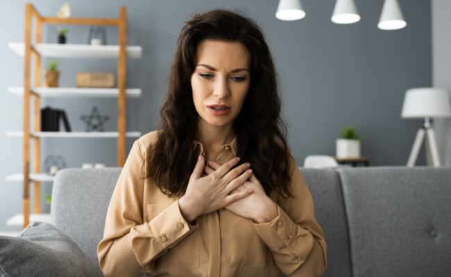 What causes chest pain and related symptoms?